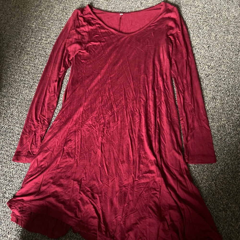 Red TShirt Dress